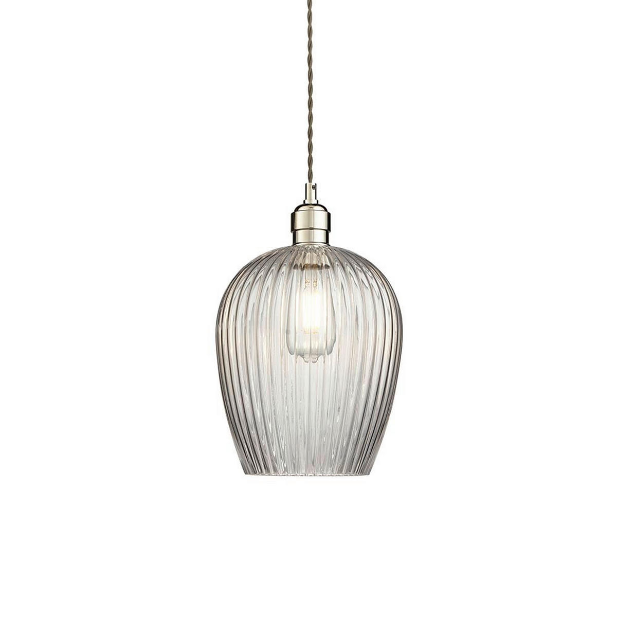 HÄNGELEUCHTE 21/47-157,5 cm  - Transparent, KONVENTIONELL, Glas (21/47-157,5cm) - ENDON
