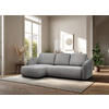 ECKSOFA PORTO Hellgrau  - Hellgrau/Schwarz, Design, Textil (154/270cm) - MID.YOU