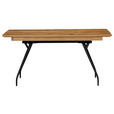 AUSZIEHTISCH Schwarz, Eichefarben rechteckig  ausziehbar, in verschiedenen Größen erhältlich  - Eichefarben/Schwarz, Design, Holz/Holzwerkstoff (160(210)/90/76cm) - Moderano