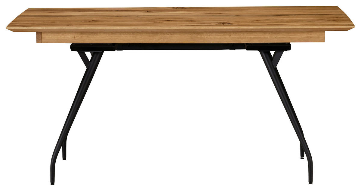 AUSZIEHTISCH Eichefarben, Bronzefarben rechteckig  ausziehbar, in verschiedenen Größen erhältlich  - Eichefarben/Schwarz, Design, Holz/Holzwerkstoff (160(210)/90/76cm) - Moderano