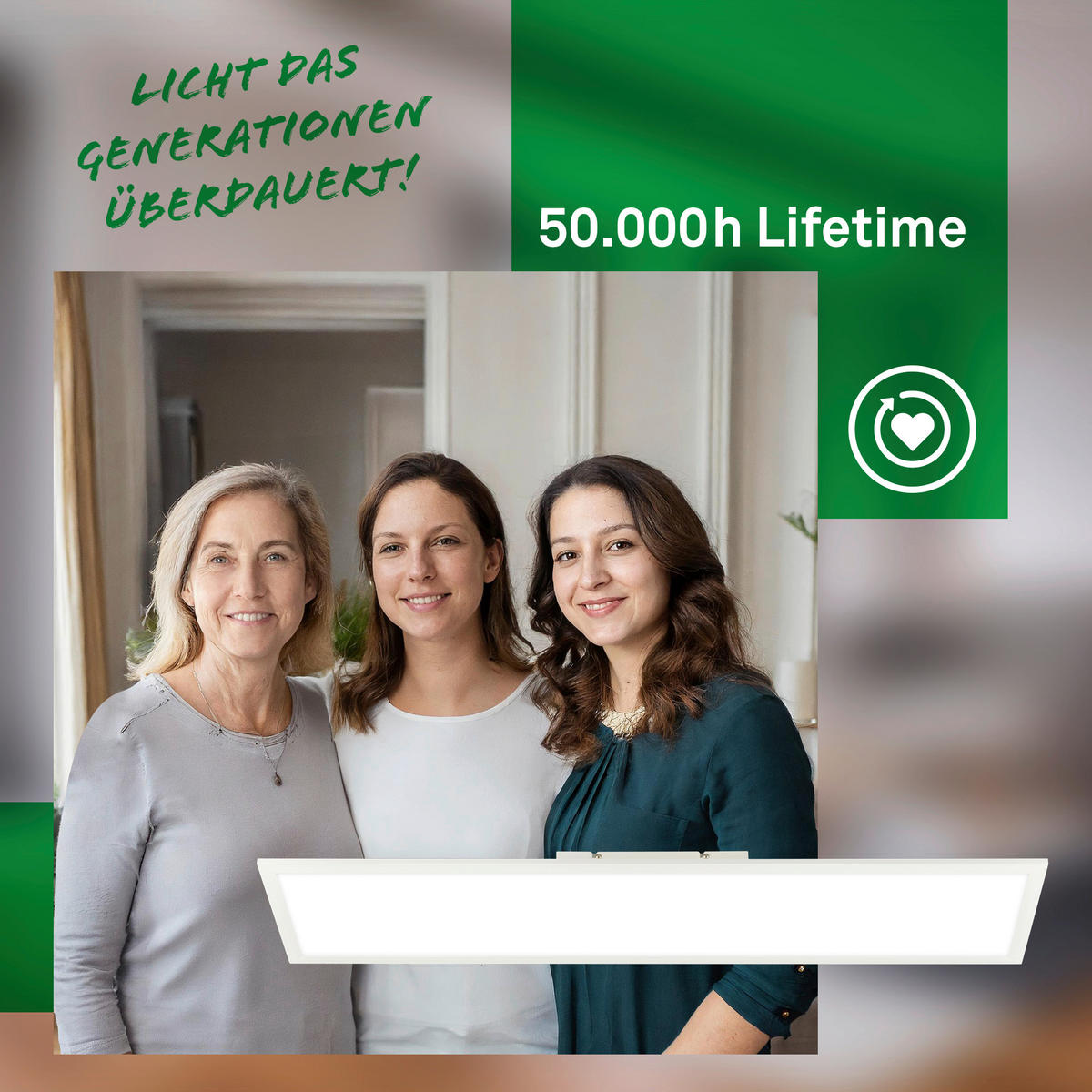 LED-DECKENLEUCHTE 100/25/6 cm   - Weiß, Design, Kunststoff (100/25/6cm)