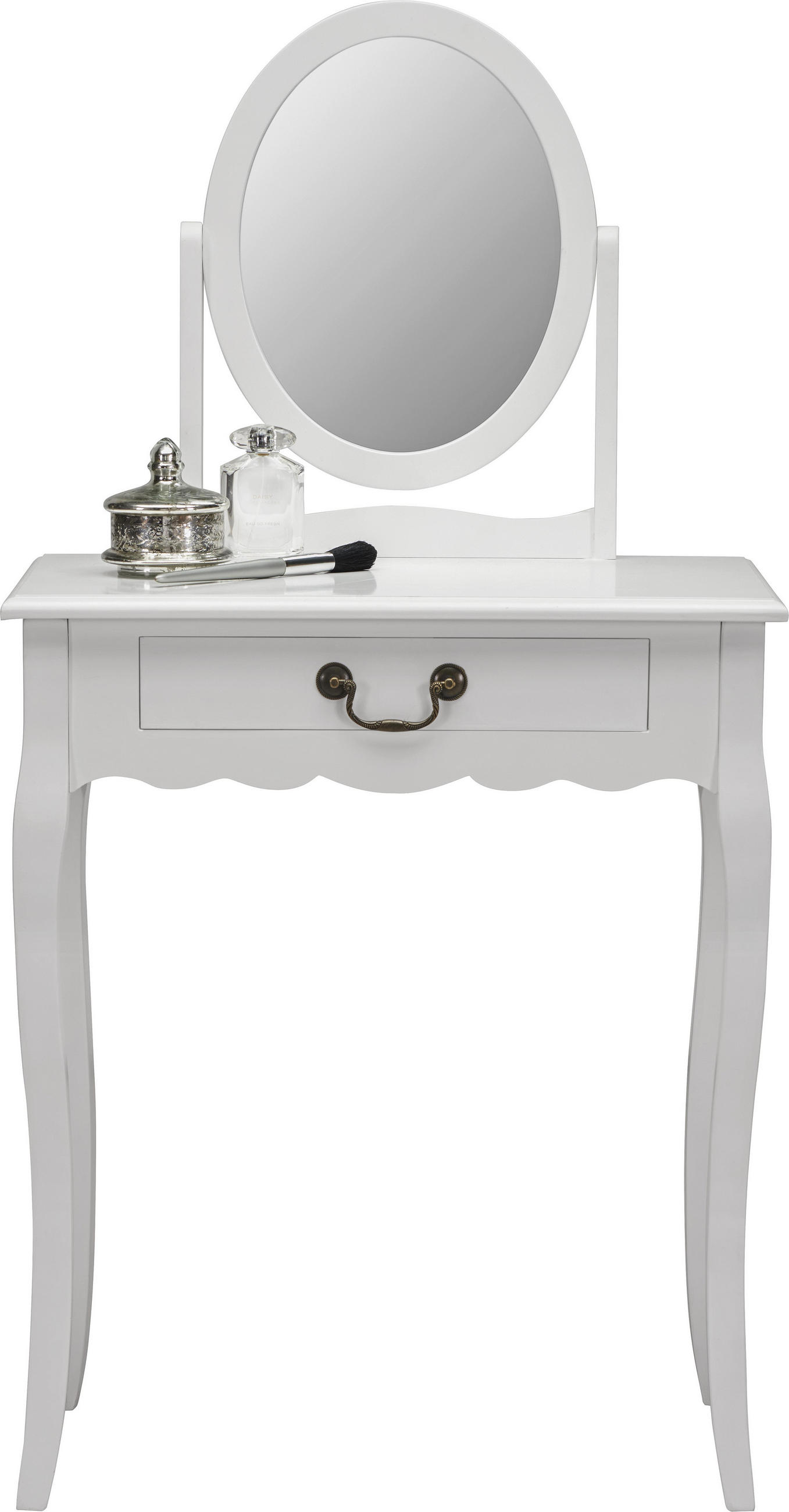 Schminktisch in Weiß Pappel