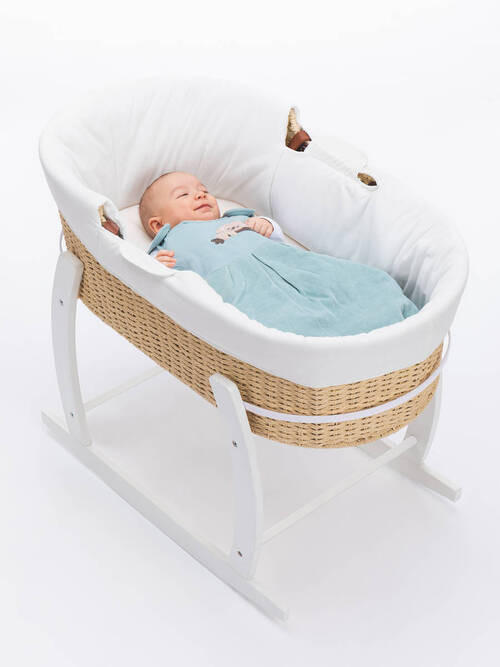 MOSESKORB SET Moseskorb  Naturfarben, Weiß  - Naturfarben/Weiß, Basics, Papier/Textil (88/30/48cm) - Fillikid