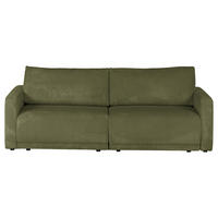 2,5 SJED tekstil  maslinasto zelena    - maslinasto zelena/crna, Design, tekstil/plastika (240/70/125cm) - Xora