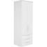 SCHRANK in Weiß - Alufarben/Weiß, KONVENTIONELL, Holzwerkstoff/Metall (80/242/64cm) - Visionight SCHRANK in Weiß - Alufarben/Weiß, KONVENTIONELL, Holzwerkstoff/Metall (80/242/64cm) - Visionight