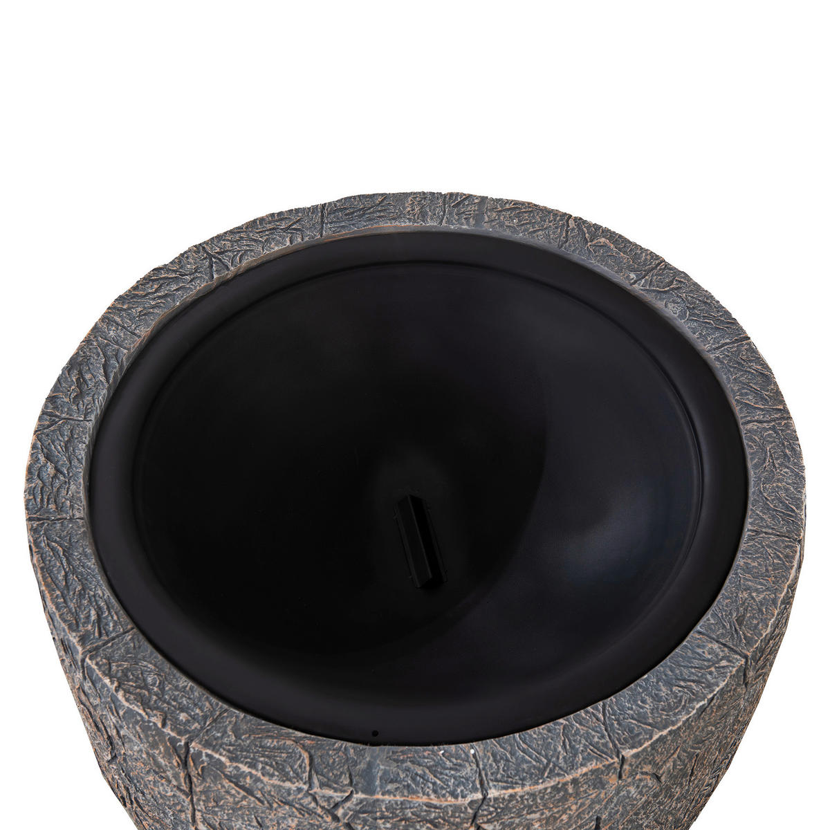 FEUERSCHALE  - Braun/Grau, LIFESTYLE, Stein/Metall (66,5/46/66,5cm) - Modante