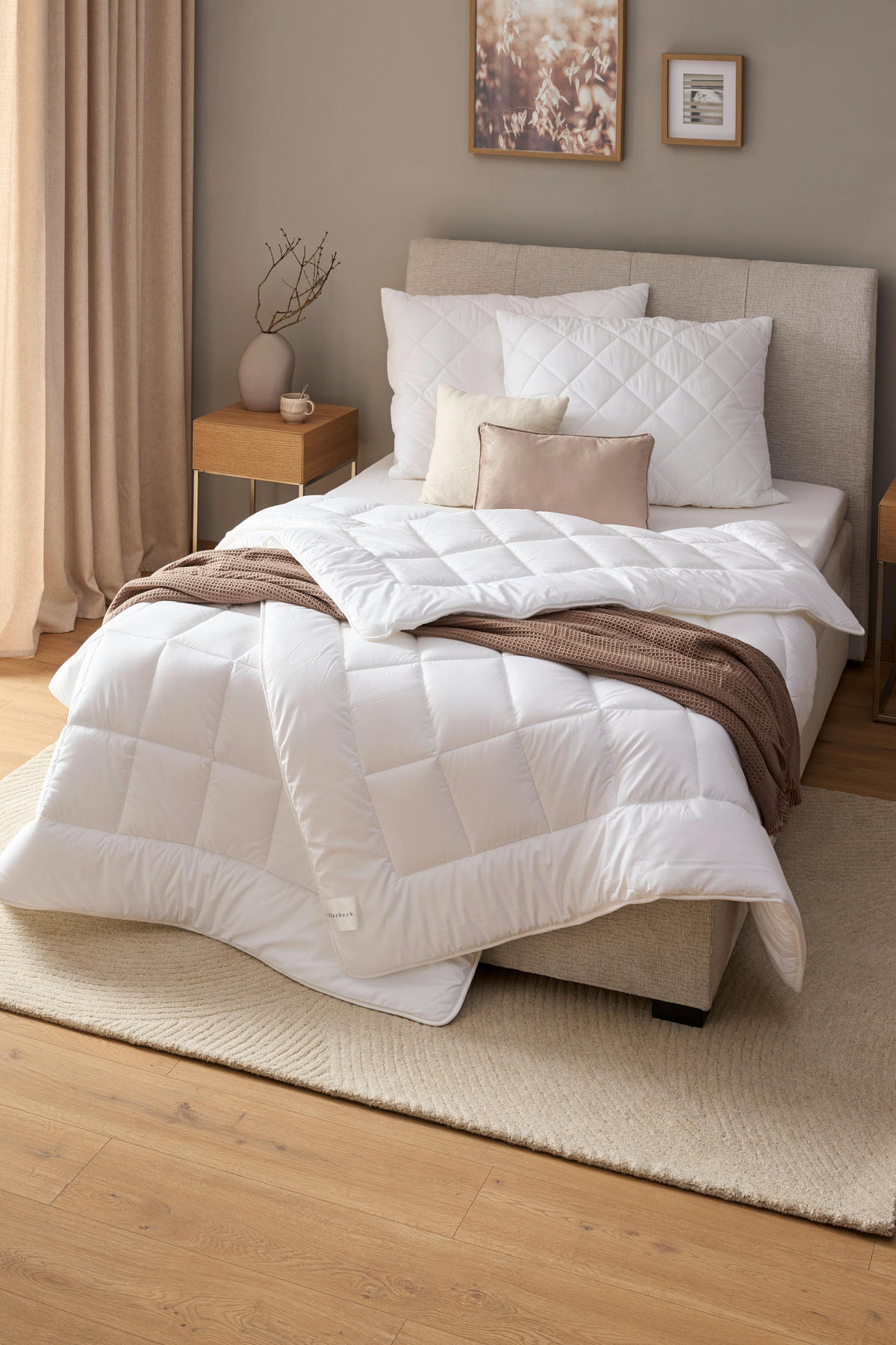 LÔŽKOVINY – SADA, polyester, 70x90/135x200 cm - biela, Basics, textil (70x90/135x200cm) - Billerbeck