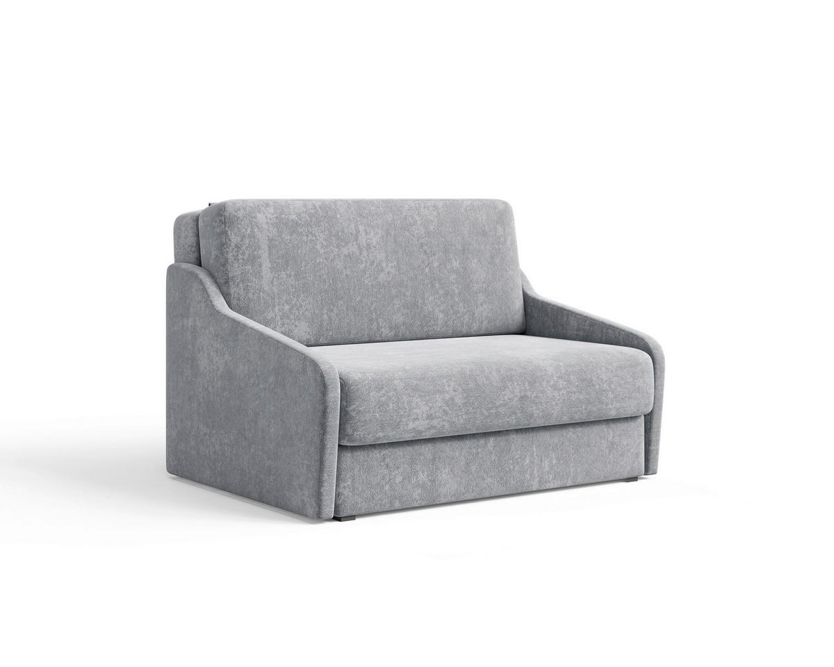 SCHLAFSOFA Grau  - Schwarz/Grau, Design, Kunststoff/Textil (136/86/113cm) - MID.YOU