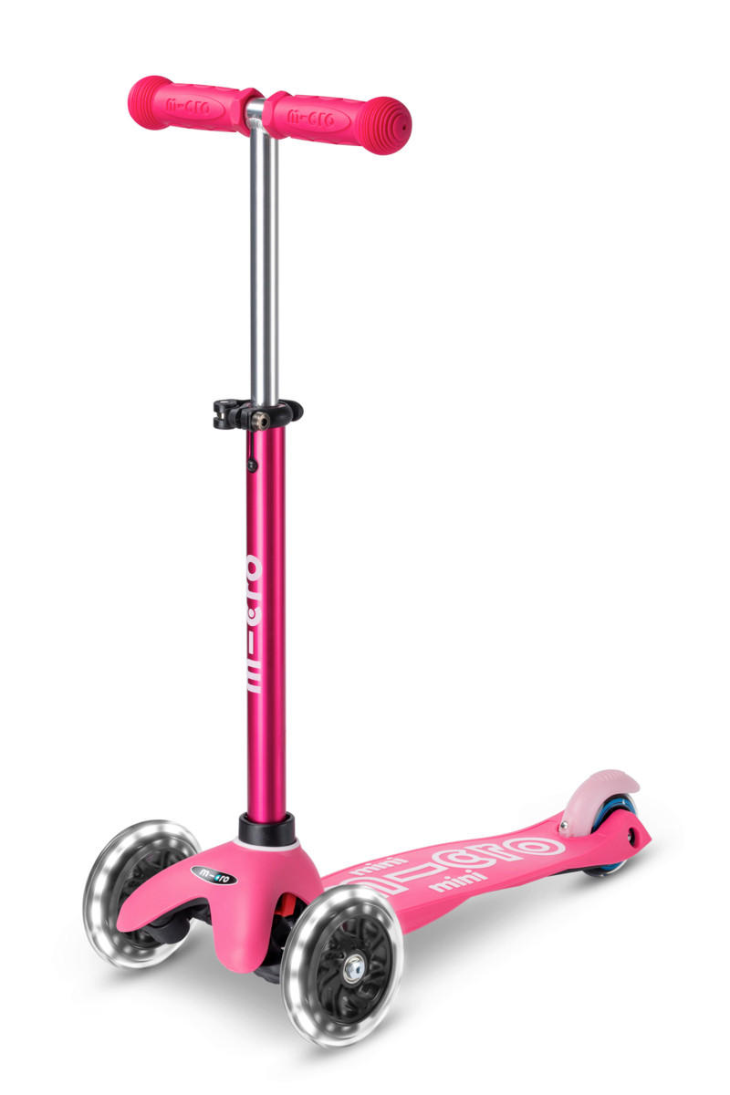 KINDERSCOOTER Mini Deluxe  - Pink, Basics, Kunststoff (55/26,5/49-67cm)