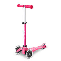KINDERSCOOTER Mini Deluxe  - Pink, Basics, Kunststoff (55/26,5/49-67cm)