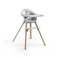 HOCHSTUHL Clikk  - Buchefarben/Hellgrau, Design, Holz/Kunststoff (69/56/82,5cm) - Stokke