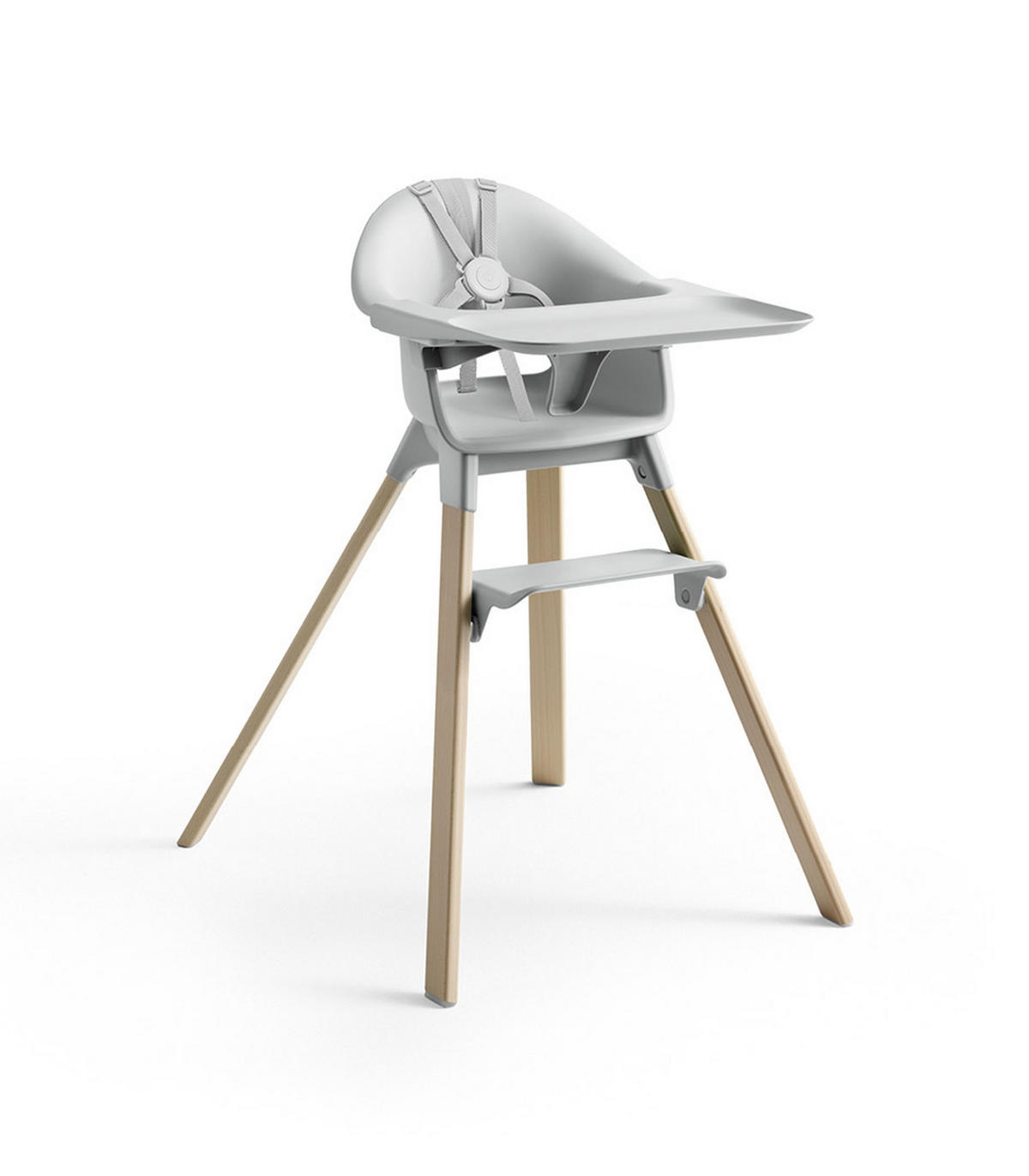 HOCHSTUHL Clikk  - Buchefarben/Hellgrau, Design, Holz/Kunststoff (69/56/82,5cm) - Stokke