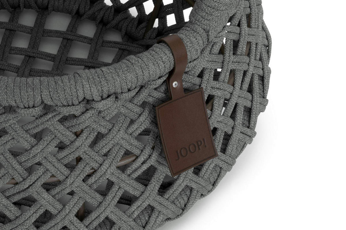 DEKOKORB  - Graphitfarben/Braun, Basics, Textil/Metall (38-42/30/38-42cm) - Joop!