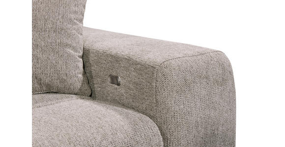 ECKSOFA Graubraun Chenille  - Graubraun/Schwarz, KONVENTIONELL, Kunststoff/Textil (172/268cm) - Carryhome