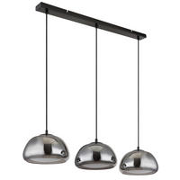 VISEČA SVETILKA     95/25/120 cm         E14 - črna/svetlo siva, Trend, kovina/steklo (95/25/120cm)