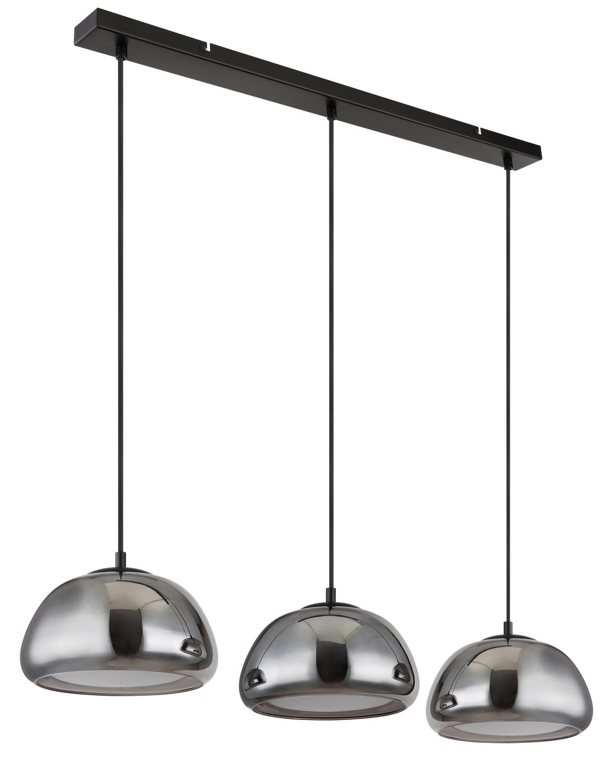 VISEČA SVETILKA     95/25/120 cm         E14 - črna/svetlo siva, Trend, kovina/steklo (95/25/120cm)