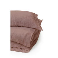 BETTWÄSCHE LEINEN 140/200 cm  - Terracotta, Basics, Textil (140/200cm)