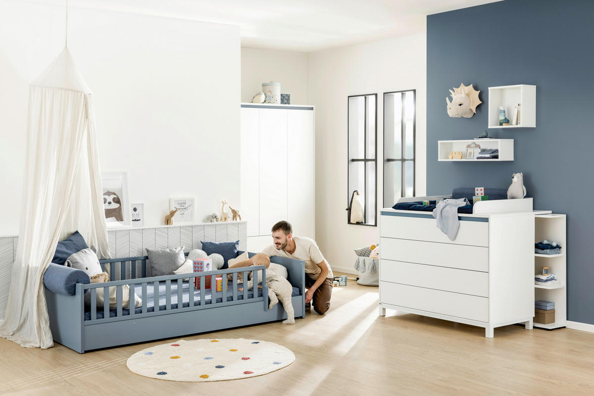 BETT 120/200 cm  in Blau  - Blau, KONVENTIONELL, Holz/Holzwerkstoff (120/200cm) - Paidi