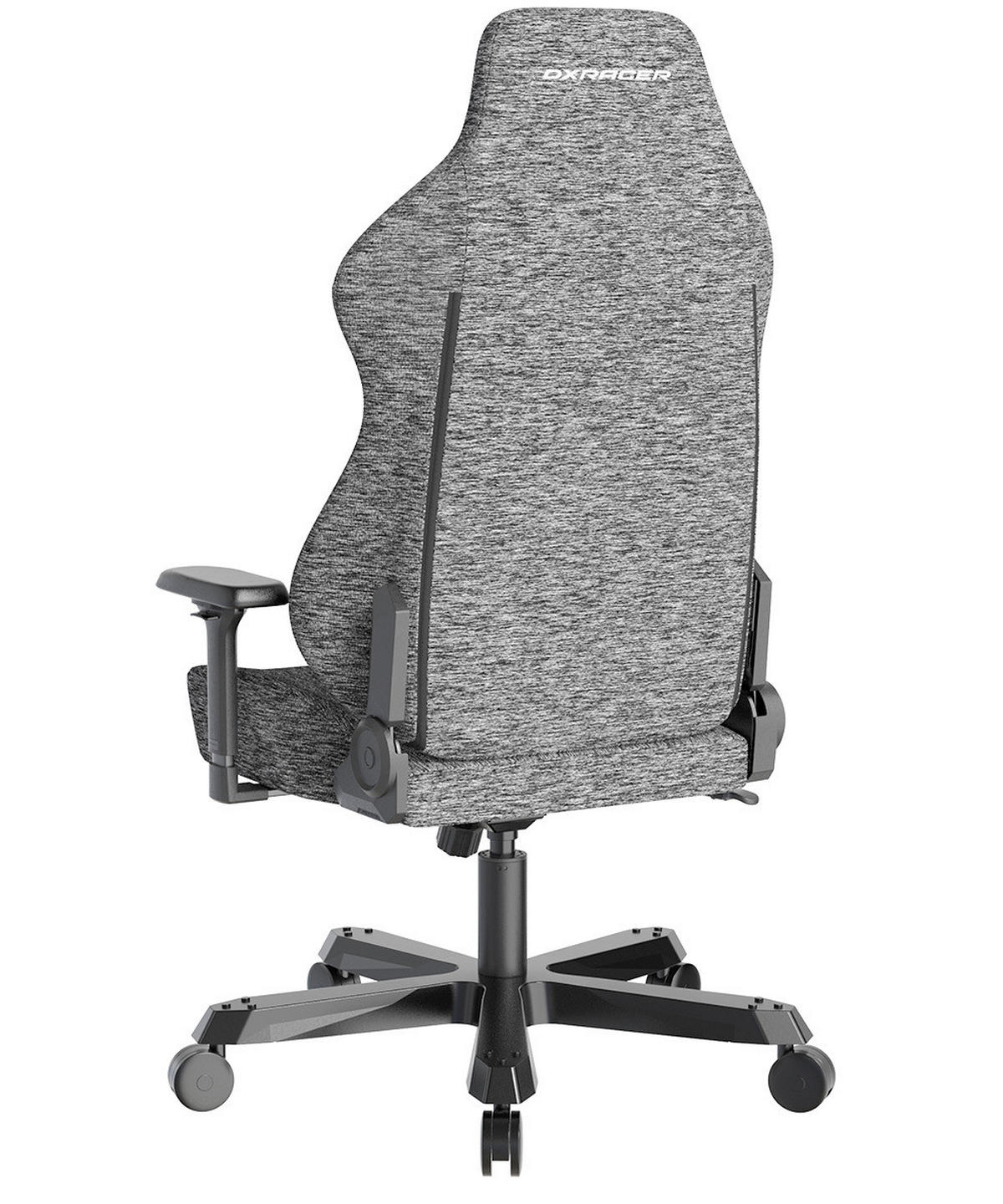 GAMINGSTUHL Grau Metall, Textil   - Schwarz/Grau, KONVENTIONELL, Textil/Metall (80/138,5-148/60cm) - Dxracer
