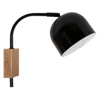 WANDLEUCHTE 12/27/22 cm   - Schwarz, Basics, Metall (12/27/22cm)