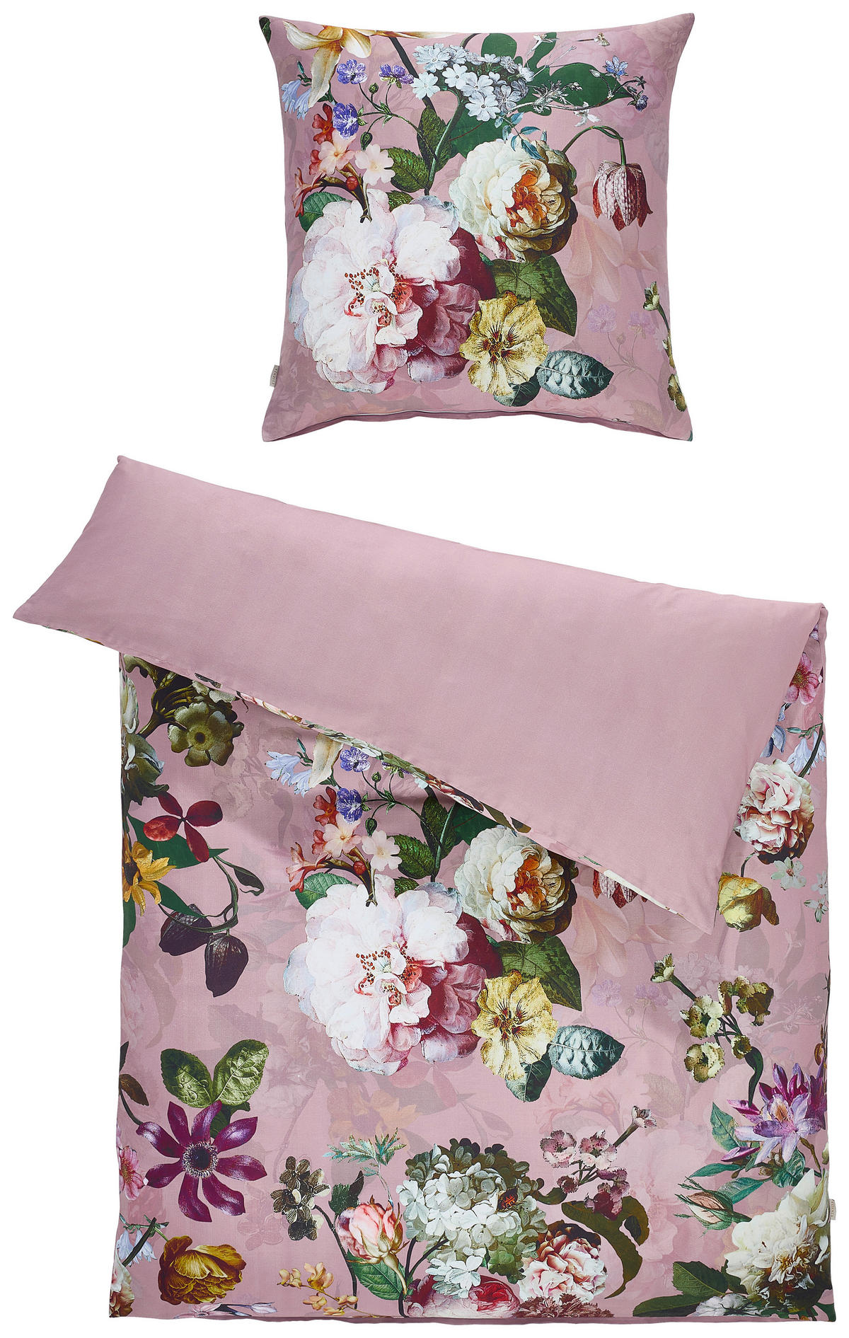 WENDEBETTWÄSCHE FLEUR Satin 135/200 cm  - Lila, KONVENTIONELL, Textil (135/200cm) - Essenza