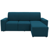 ECKSOFA Looks X Dunkelblau Webstoff  - Schwarz/Dunkelblau, Design, Kunststoff/Textil (222/150/88cm) - LOOKS by W.Joop