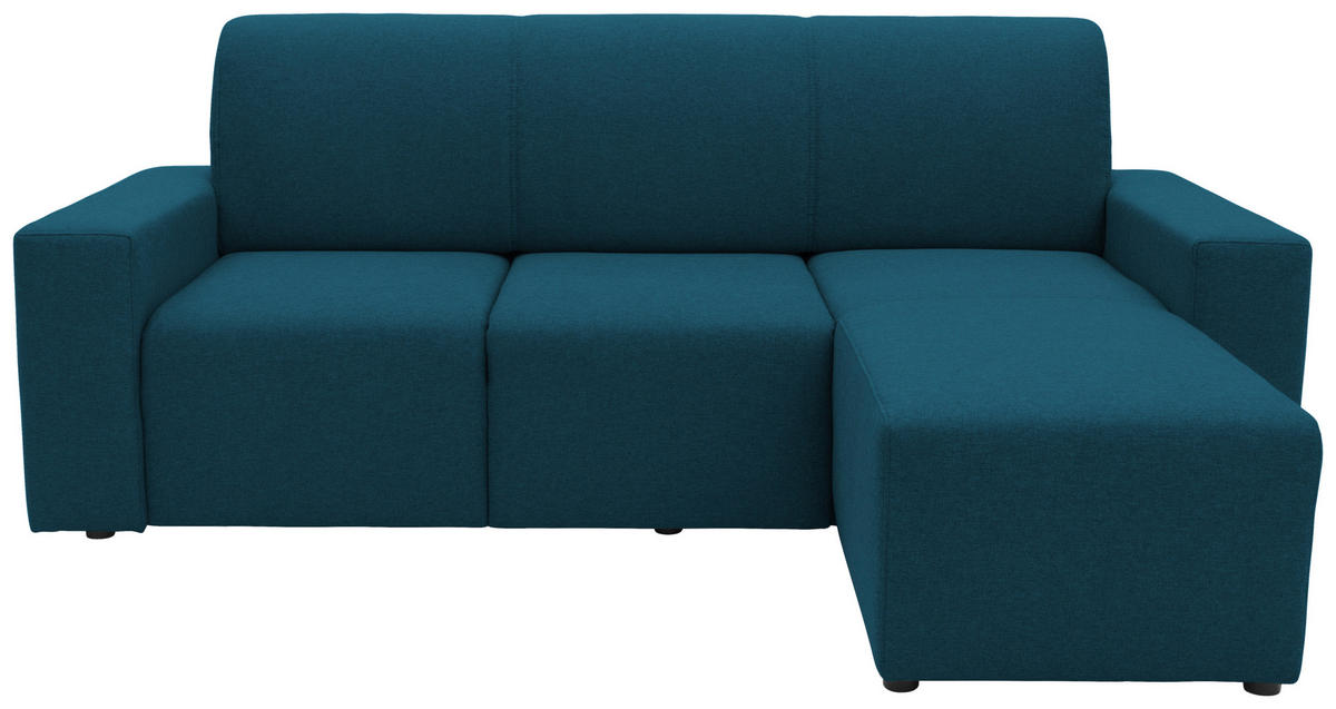 ECKSOFA Looks X Dunkelblau Webstoff  - Schwarz/Dunkelblau, Design, Kunststoff/Textil (222/150/88cm) - LOOKS by W.Joop