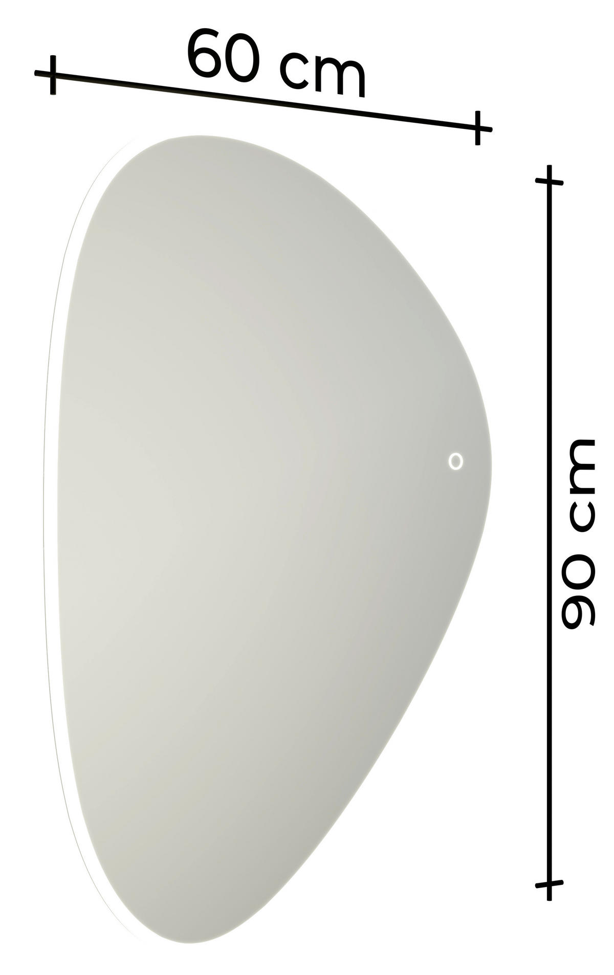 BADEZIMMERSPIEGEL 90/60/2,4 cm  - MODERN, Glas (90/60/2,4cm) - Celina Home
