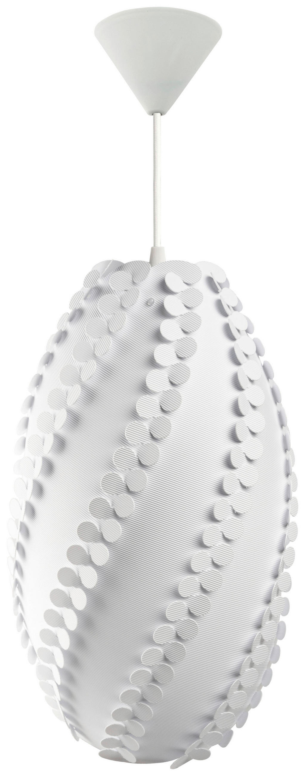 ZÁVESNÉ SVIETIDLO, 35/35/45 cm  - biela, Basics, plast (35/35/45cm) - MID.YOU