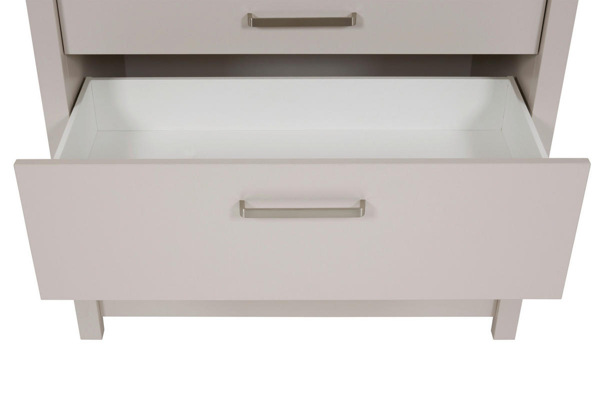 SCHUBKASTENUNTERSCHRANK 100/92/60 cm  in Kaschmir, Eiche Artisan  - Kaschmir/Silberfarben, ROMANTIK / LANDHAUS, Holzwerkstoff/Metall (100/92/60cm) - home24
