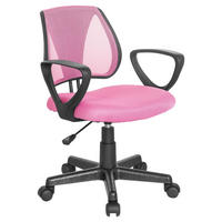 JUGENDDREHSTUHL Pink  - Pink/Schwarz, Basics, Kunststoff (58/75-92/45cm) - MID.YOU