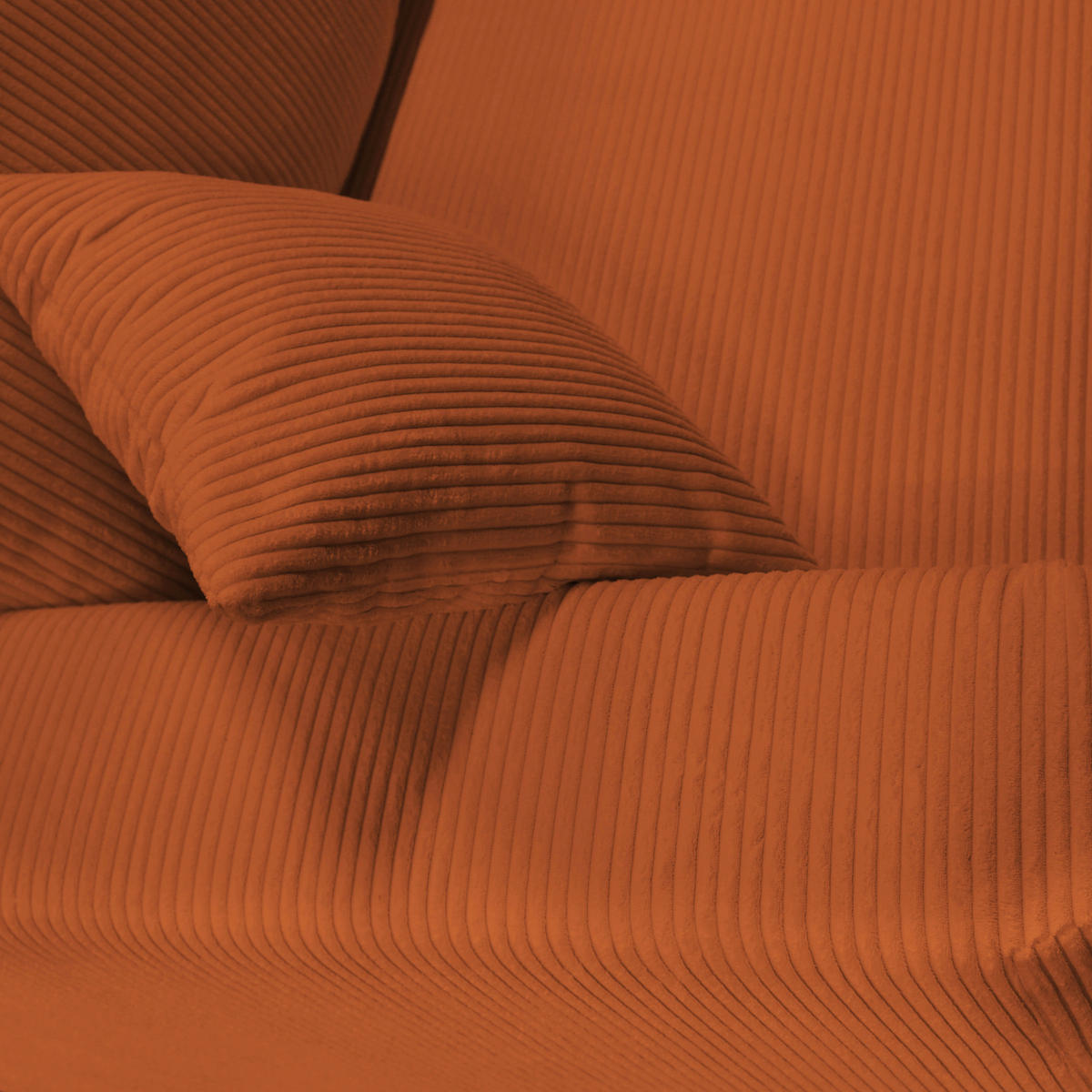 SCHLAFSOFA in Cord Kupferfarben  - Silberfarben/Kupferfarben, Design, Kunststoff/Textil (232/88/105cm) - MID.YOU
