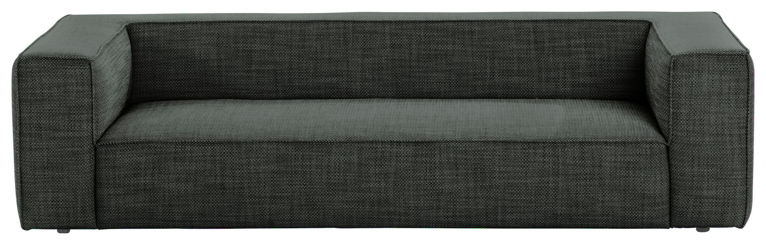 TROJMIESTNA POHOVKA, textil, antracitová - čierna/antracitová, Modern, textil/plast (260/66/104cm) - W.Schillig