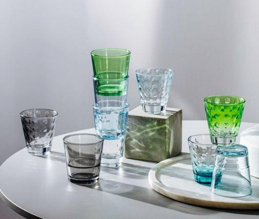 LONGDRINKGLAS  - Blau, Basics, Glas (8,00/13,00/8,00cm) - Leonardo