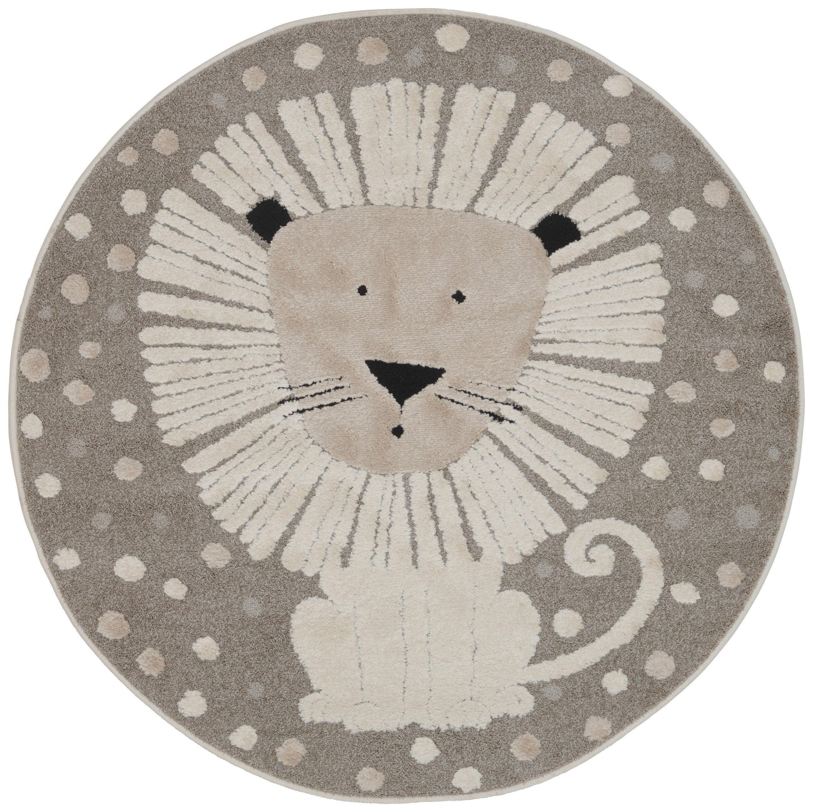 KINDERTEPPICH 120 cm LÖWE  - Grau, Trend, Textil (120cm) - Ben'n'jen