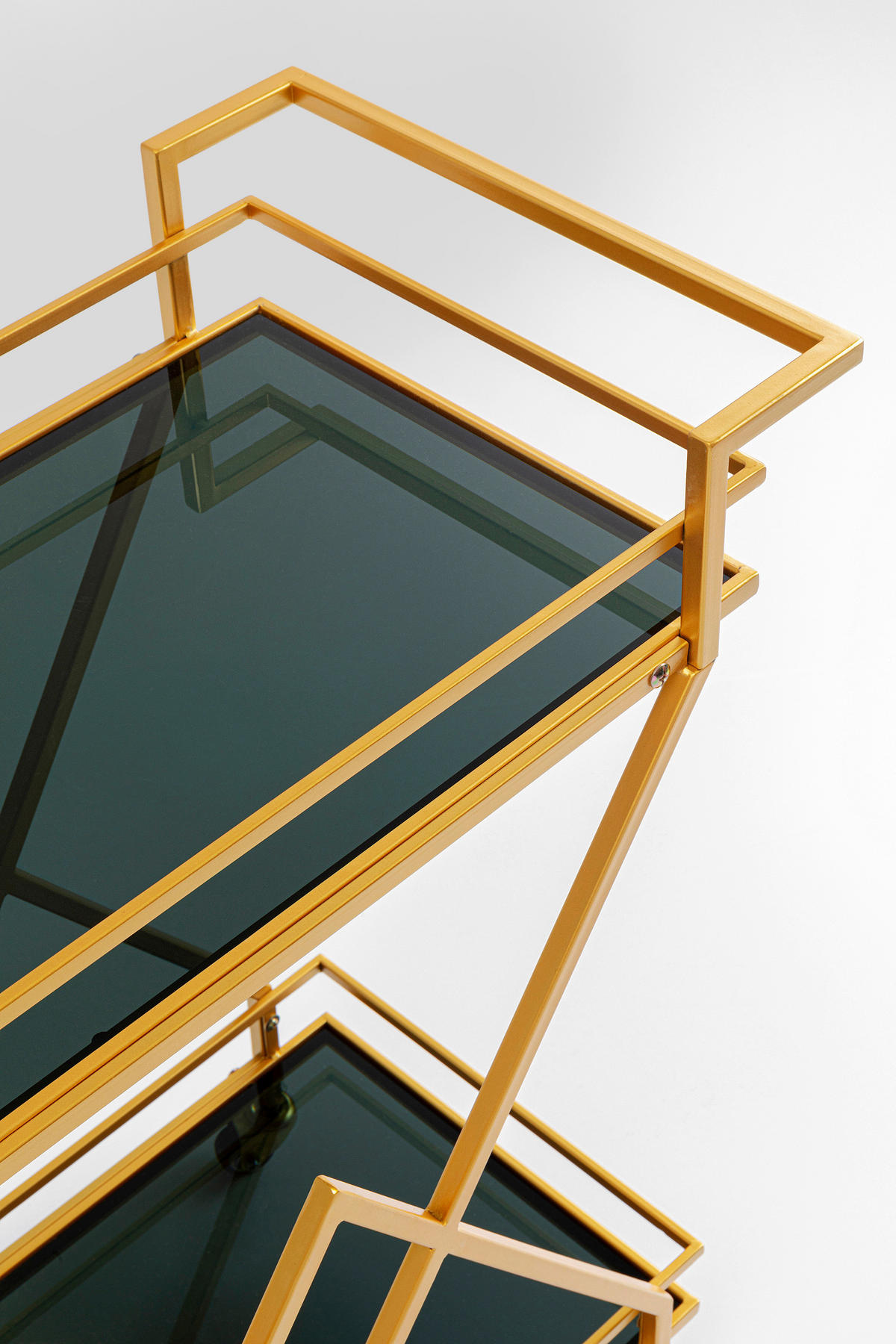 SERVIERWAGEN Messingfarben  - Messingfarben, Design, Glas/Kunststoff (65/35,5/79cm) - Kare-Design