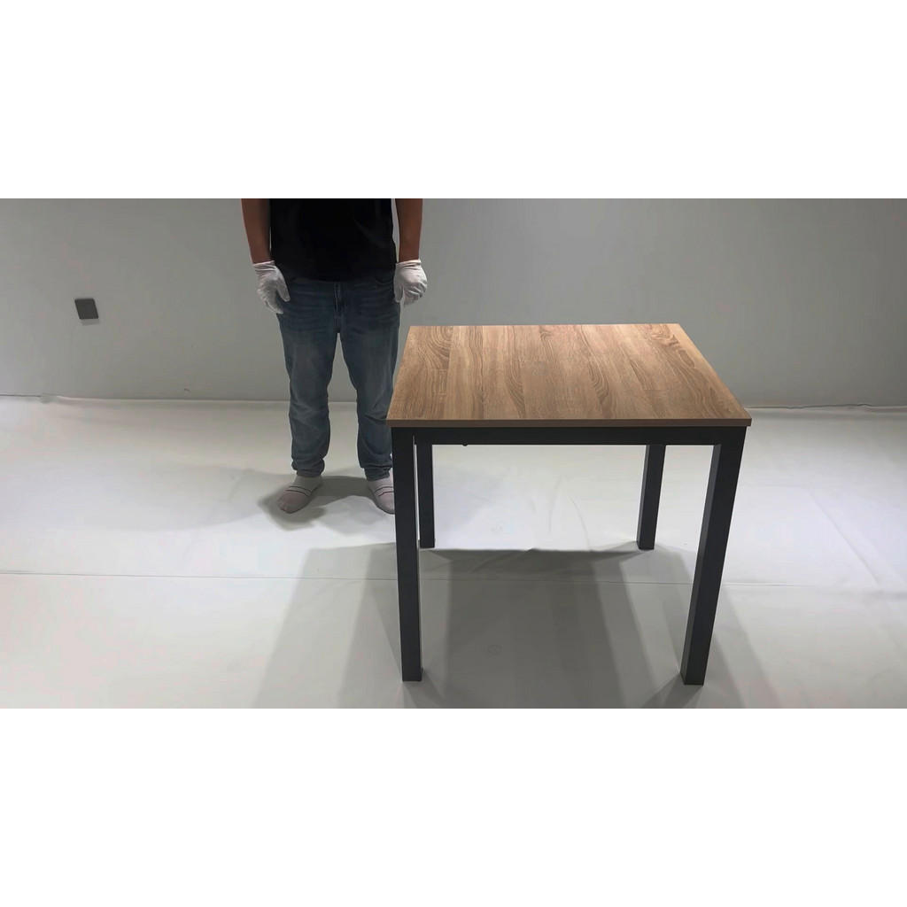 Thumbnail - Mid.you Esstisch, Schwarz, Sonoma Eiche, Metall, Holzwerkstoff, rechteckig, eckig, 80-120x76x70 cm, ausziehbar, Esszimme...