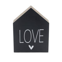 VÄGGDEKORATION   15/4,5/20 cm  - vit/svart, Trend, trämaterial/trä (15/4,5/20cm) - Ambia Home