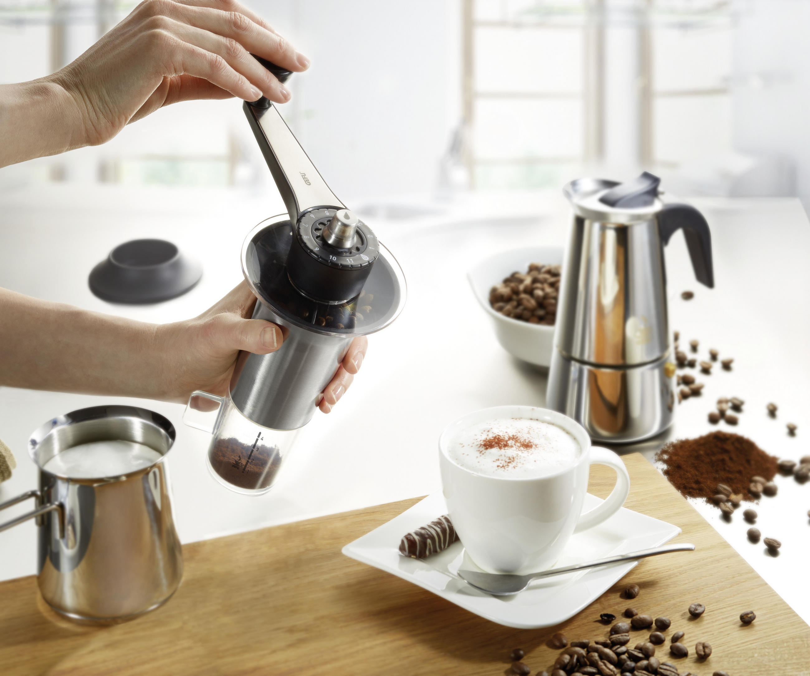 KAFFEEMÜHLE LORENZO  - Basics, Kunststoff/Metall (18/10/24cm) - Gefu