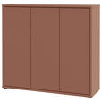 SCHUHSCHRANK Alice Springs  in 109,2/99,1/34,9 cm  - Terracotta/Grau, MODERN, Holzwerkstoff/Kunststoff (109,2/99,1/34,9cm) - Xora