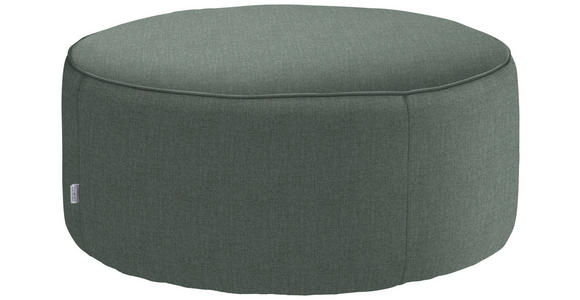 HOCKER in Textil Titanfarben  - Titanfarben, Design, Textil (80/33/80cm) - Belluti