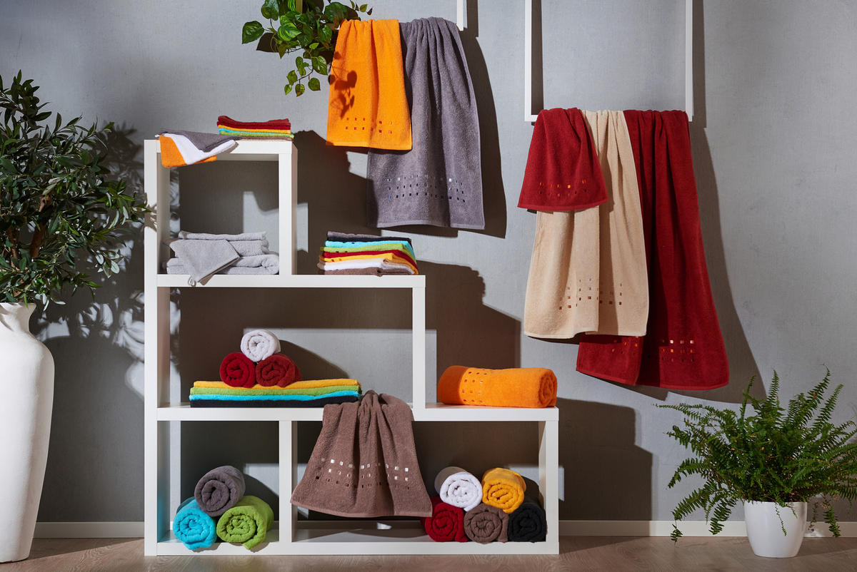 WASCHLAPPEN QUATTRO Orange  - Orange, Konventionell, Textil (16/22cm) - Esposa