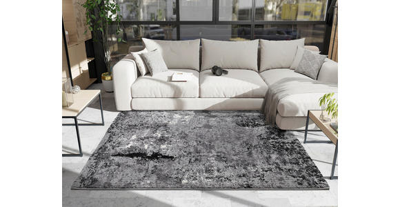 WEBTEPPICH 200/200 cm Timeline Quantum Grau, Hellgrau, Dunkelgrau  - Dunkelgrau/Hellgrau, Design, Textil (200/200cm) - Novel