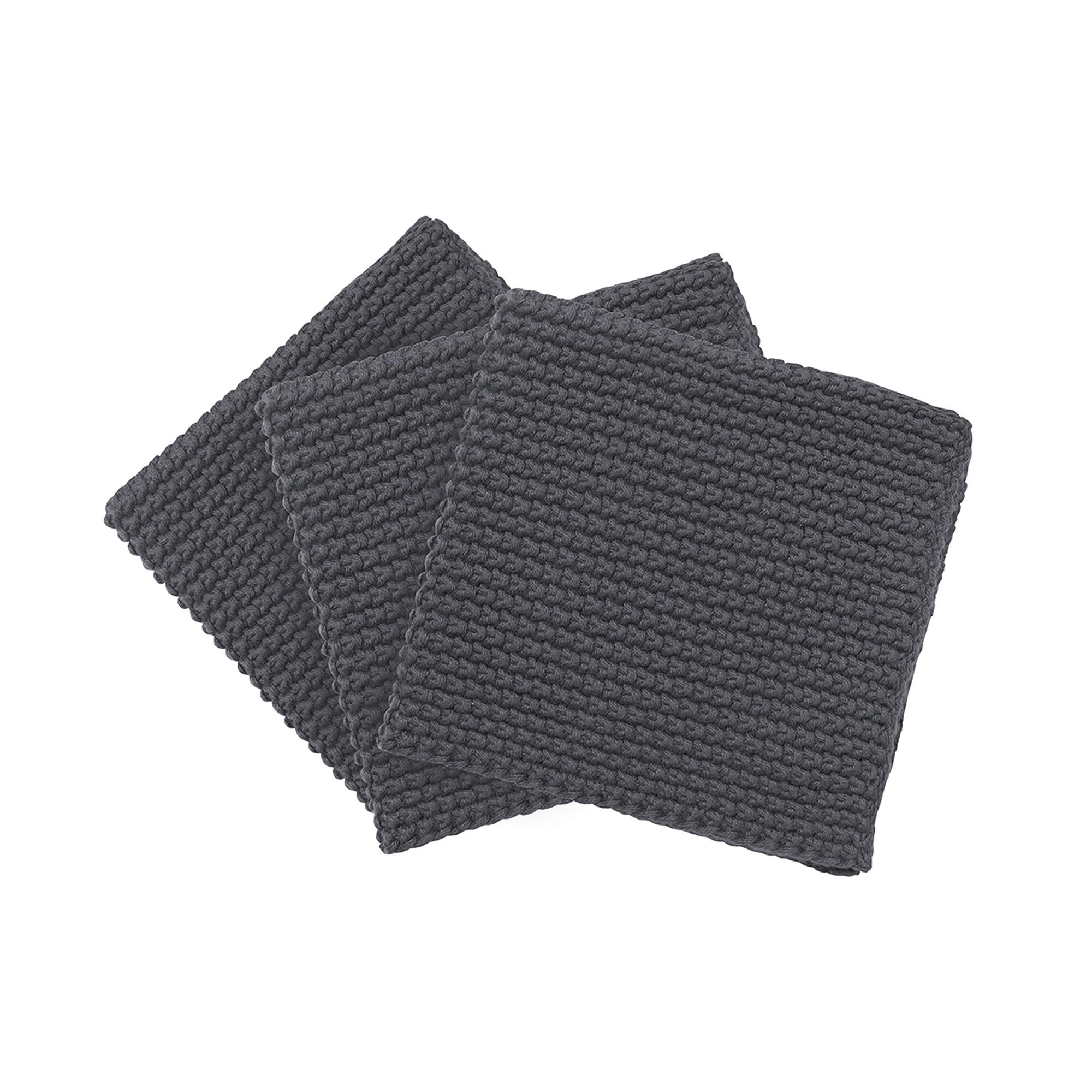 GESCHIRRTUCH-SET  3-teilig  - Grau, Basics, Textil (25/25cm) - Blomus