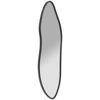 WANDSPIEGEL 49/160/3 cm    in organisch  - Klar/Schwarz, Design, Glas/Holzwerkstoff (49/160/3cm) - MID.YOU