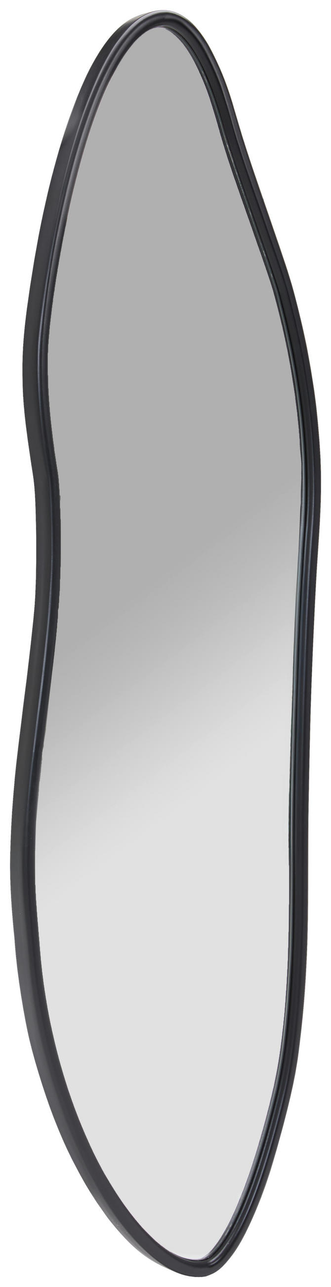 WANDSPIEGEL 49/160/3 cm    in organisch  - Klar/Schwarz, Design, Glas/Holzwerkstoff (49/160/3cm) - MID.YOU