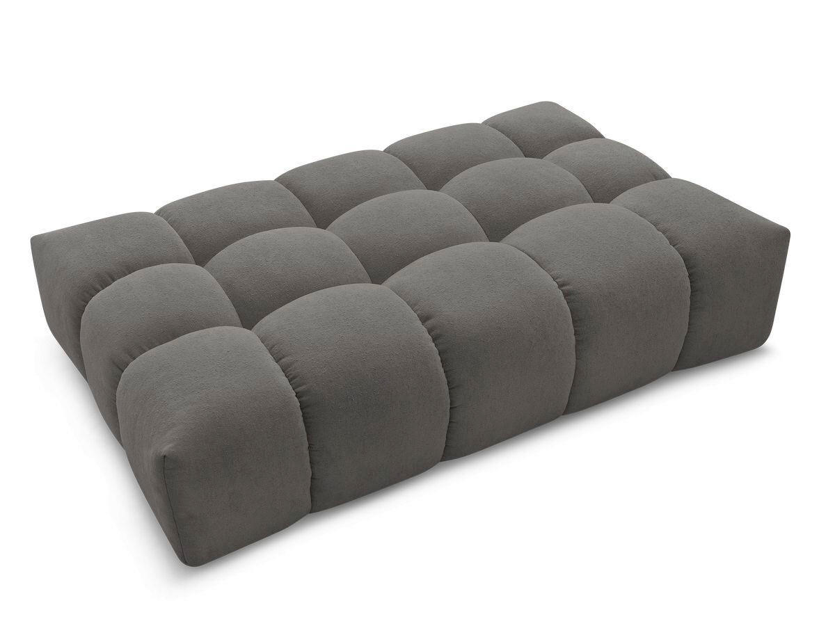 HOCKER EVEREST Struktur Dunkelgrau  - Dunkelgrau/Schwarz, MODERN, Kunststoff/Textil (166/100/40cm)