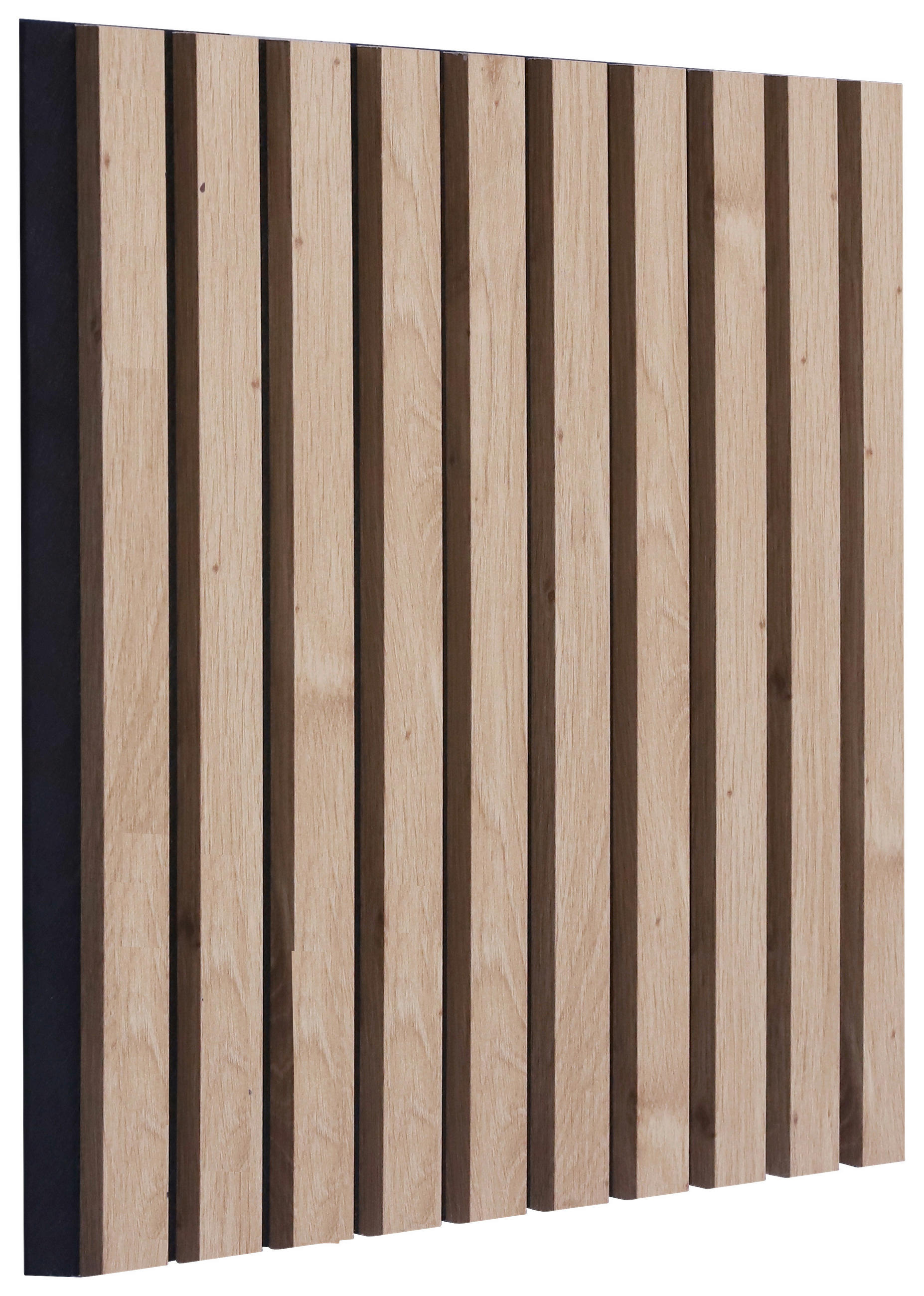 AKUSTIKPANEEL Nachbildung, Echtholz 40/40/2,1 cm 4 Stück  - Schwarz/Eiche Artisan, Trend, Holz/Holzwerkstoff (40/40/2,1cm) - Boxxx