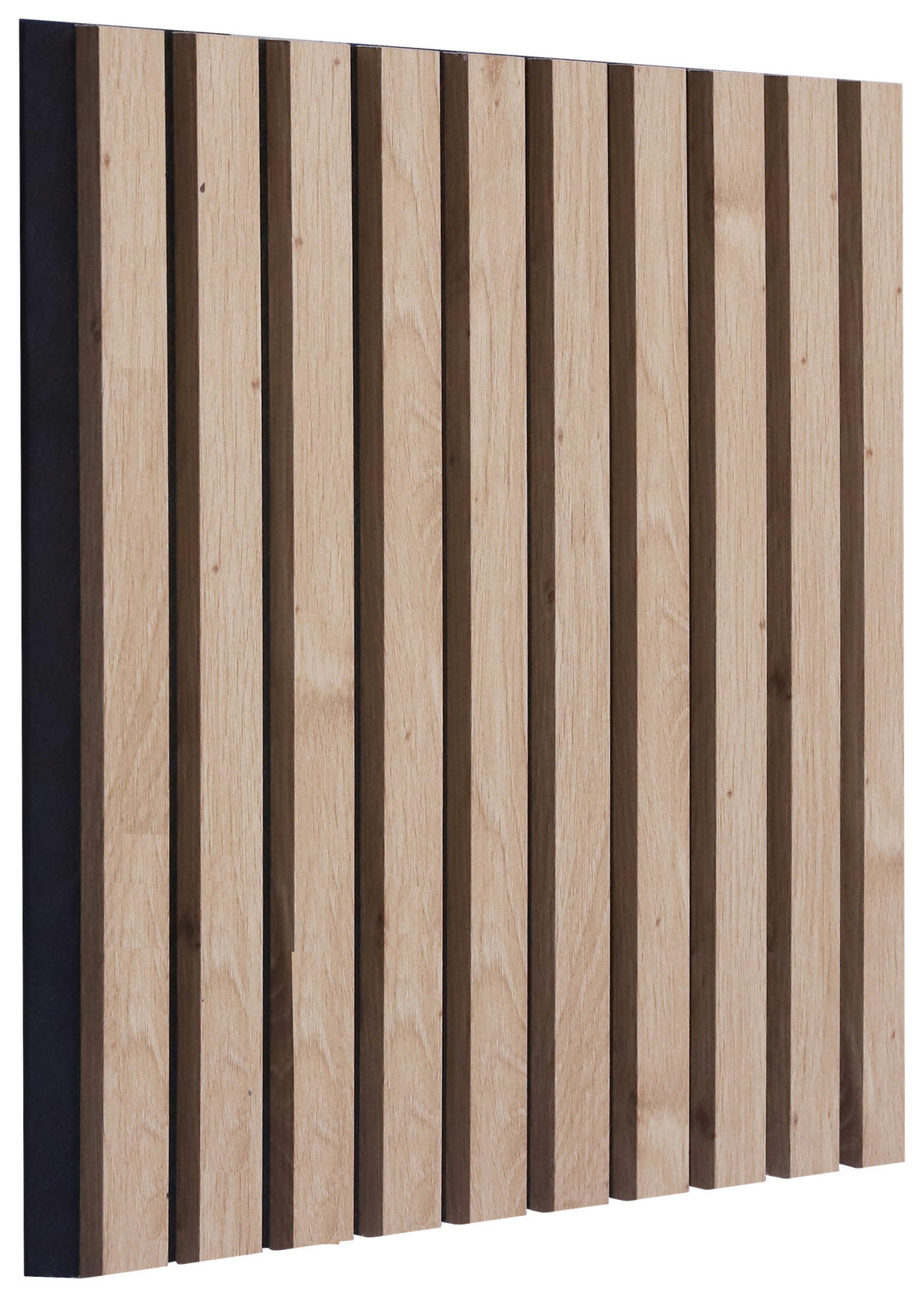 AKUSTIKPANEEL Nachbildung, Echtholz 40/40/2,1 cm 4 Stück  - Schwarz/Eiche Artisan, Trend, Holz/Holzwerkstoff (40/40/2,1cm) - Boxxx
