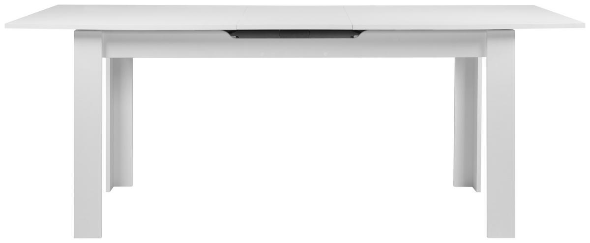 ESSTISCH in Holzwerkstoff 160-200/80/75 cm  - Weiß, MODERN, Holzwerkstoff (160-200/80/75cm) - MID.YOU